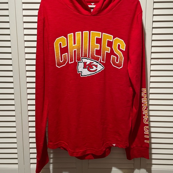 🆕 Kansas City Chiefs Fanatics Branded Front Runner Pullover Hoodie - Red - Picture 6 of 6